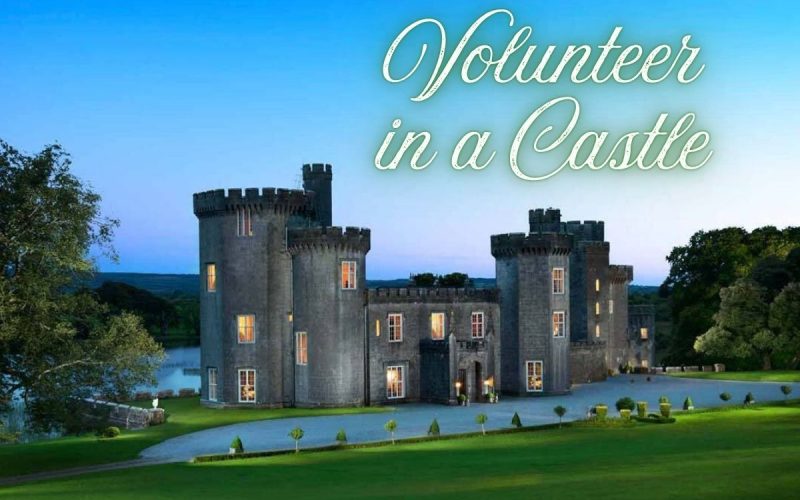 Volunteer in an Irish Castle at Lough Cutra Estate